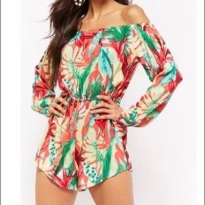 Forever 21 floral romper